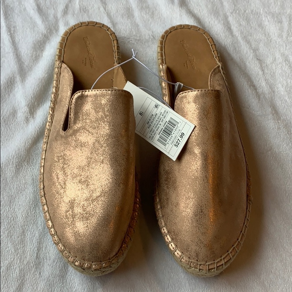 Women's Clara Espadrille Mules Rose Gold